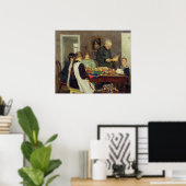 Poster Préparation pour Noël, 1896 (Bureau à domicile)