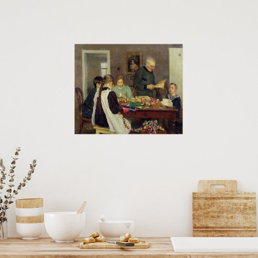 Poster Préparation pour Noël, 1896 (Cuisine)