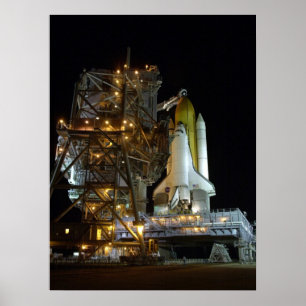 Poster Préparations de lancement pour la navette spatiale