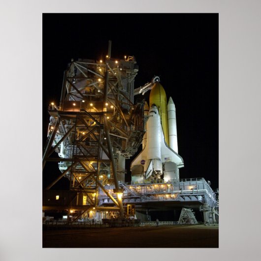 Poster Préparations de lancement pour la navette spatiale (Devant)