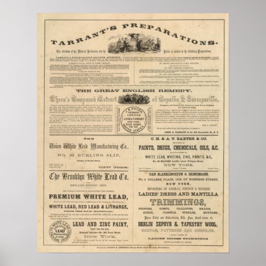 Poster Préparations de Tarrant (Devant)