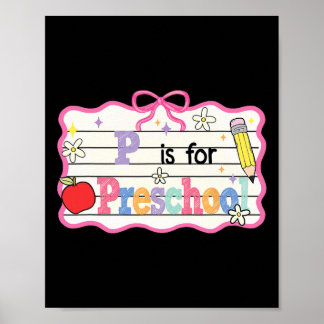 Poster Préparatoire Coquette Arc P Est Pour Préscolaire C