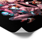 Poster Préparez-Vous À Super Dye Funny Bunny Pâques Horre (Coin)