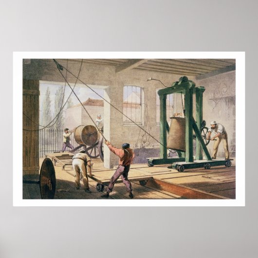 Poster Preparing the Cable, from 'Atlantic Telegraph' (Devant)