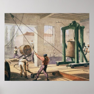 Poster Preparing the Cable, from 'Atlantic Telegraph'