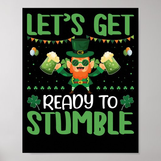 Poster Préparons-nous à trébucher (Devant)