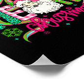 Poster Preppy Coquette Bow Merry Christmas Santa Xmas Fam (Coin)
