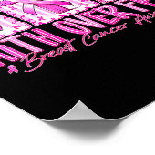 Poster Preppy Faith Over Fear Breast Cancer Bow Warrior C (Coin)