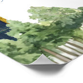 Poster Preppy Luxury Golf Baby Shower Welcome Sign (Coin)