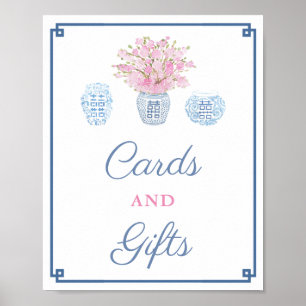 Poster Preppy Marine Cartes Roses Et Cadeaux Wedding show