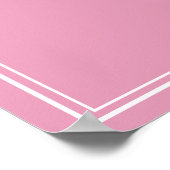 Poster Preppy Peony Pink Chic Wedding Welcome Sign (Coin)