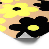 Poster Preppy Yellow Black Hippie Motif (Coin)