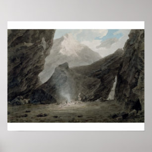 Poster Près de Chiavenna dans les Grisons, c.1779 (avec/c
