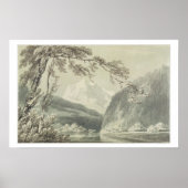 Poster Près de Grindelwald, c.1796 (lavage bleu et gris s (Devant)