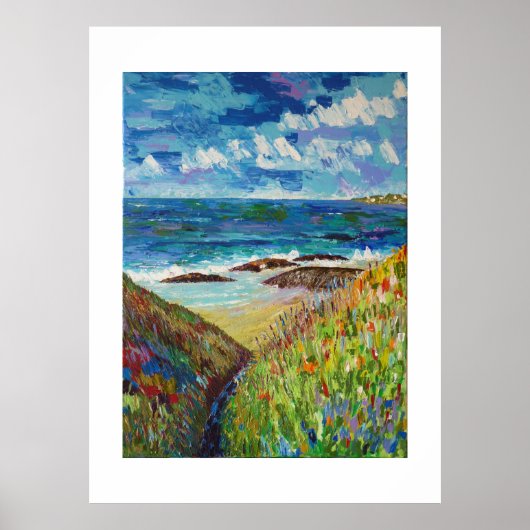 Poster Près de l'océan en bretagne (Devant)