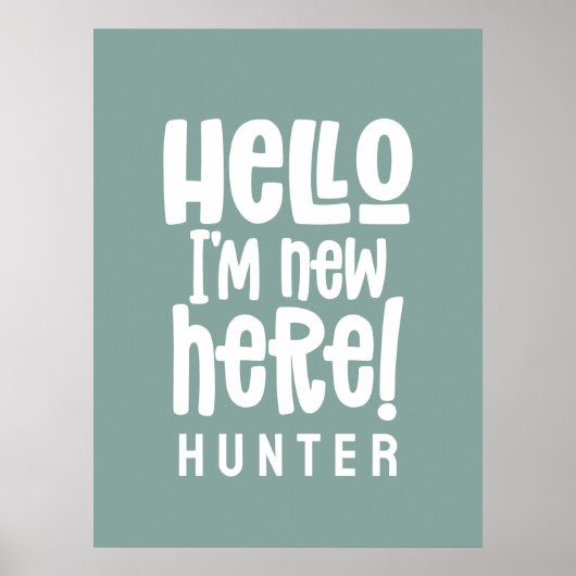 Poster Présentation de photo blush rose floral élégant (Devant)