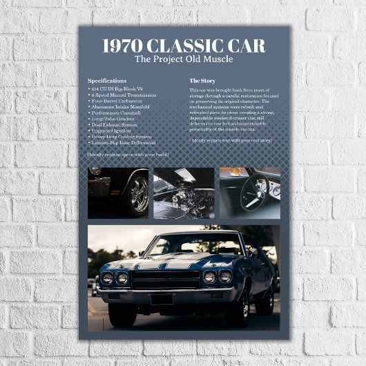 Poster Présentation de salon automobile