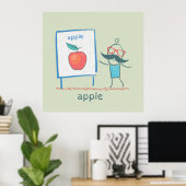 Poster Présentation d'une Apple (Bureau à domicile)