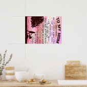 Poster Présenté Spécial Pour Maman | Lettre à ma mère | (Cuisine)