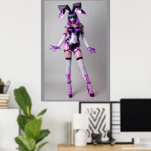 Poster Présenter Comme Lapin (Bureau à domicile)