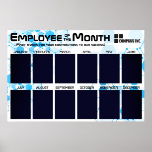Poster présentoir pour employé du mois tech pour photos 4