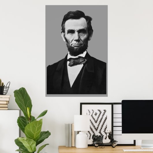 Poster Président Abraham Lincoln (Bureau à domicile)