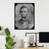 Poster Président Abraham Lincoln Daguerreotype 1864 (Bureau à domicile)