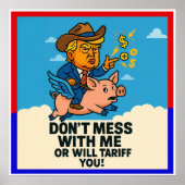 Poster Président appliquer des tarifs à tous (Devant)