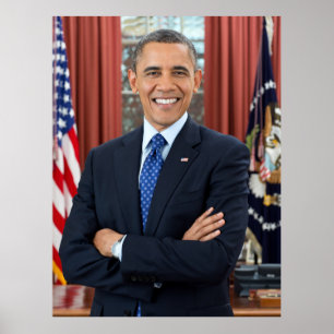 Poster Président Barack Obama 2ème mandat Photo officiell