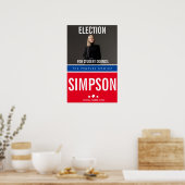 Poster président de la classe d'avis de vote, conseil des (Cuisine)