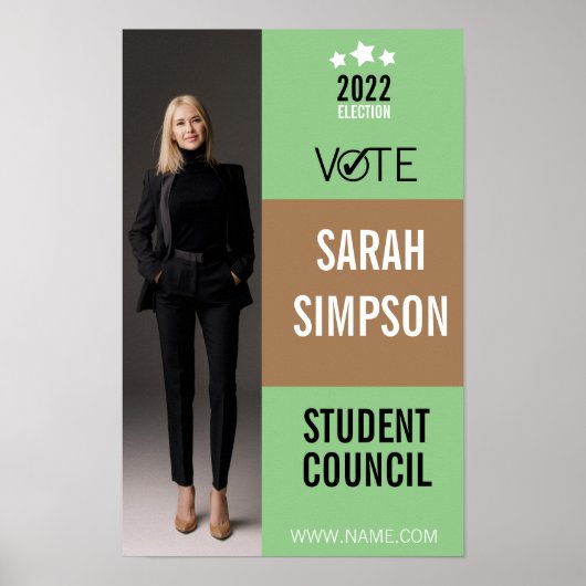 Poster président de la classe d'avis de vote, conseil des (Devant)