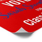 Poster président de la classe d'avis de vote, conseil des (Coin)