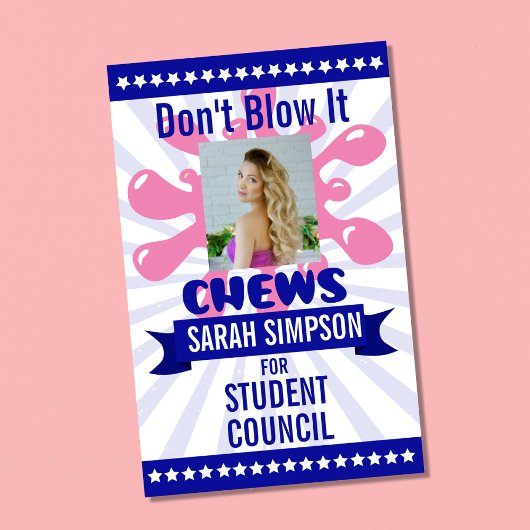 Poster président de la classe d'avis de vote, conseil des