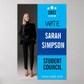 Poster président de la classe d'avis de vote, conseil des (Devant)