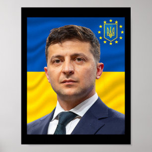 Poster Président De L'Ukraine Volodymyr Zelensky - Stand 