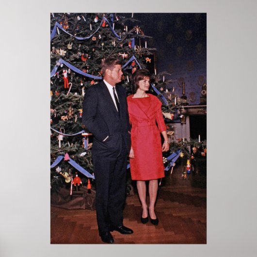Poster Président de Noël John & Jacqueline Kennedy (Devant)