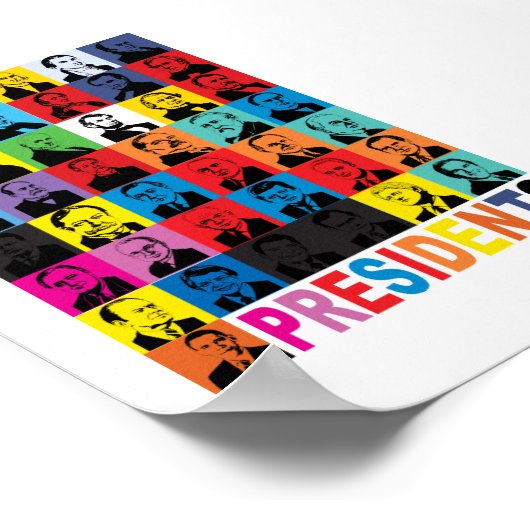 Poster Président de style pop (Coin)