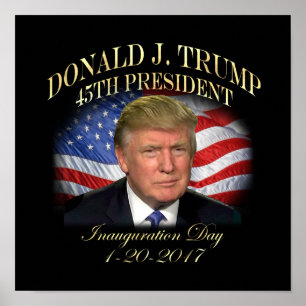 Poster President Donald Trump Inauguration Commemorative