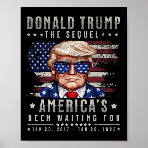 Poster Président drôle Donald Trump Jour d'investiture 20
