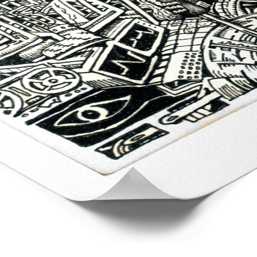 Poster Président électrique, par Brian Benson (Coin)