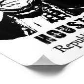Poster Président général Sam Houston République Texas Rev (Coin)