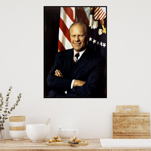 Poster Président Gerald Ford Portrait (Cuisine)