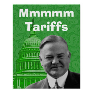 Poster Président Herbert Hoover Tarifs