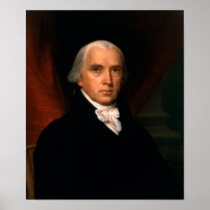 Poster President James Madison Portrait - John Vanderlyn
