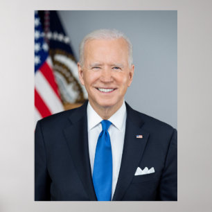 Poster Président Joe Biden Officiel 2021 Portrait Grand