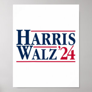 Poster Président Kamala Harris Tim Walz Vp Brat Cat Ladie