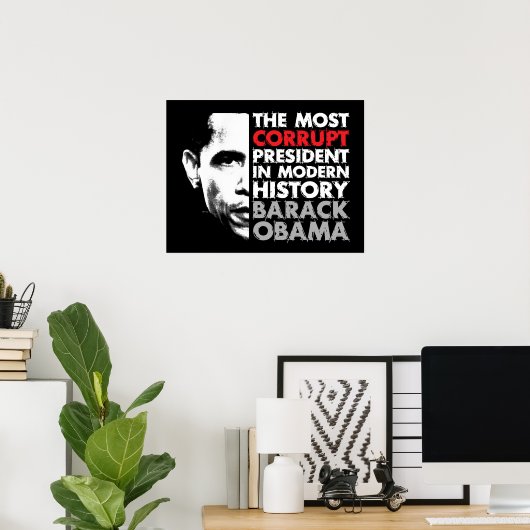 Poster Président le plus corrompu (Bureau à domicile)