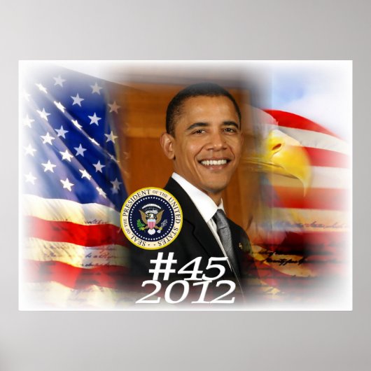 Poster Président Obama 2012 #45 (Devant)