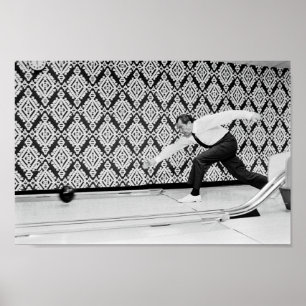 Poster Président Richard Nixon Bowling - 1971