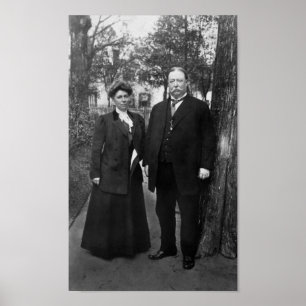 Poster Président Taft et Première Dame Helen Taft - 1909